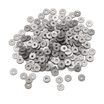 Пайетки, Круглые, Матовые, с Блестками, Цвет: Темно-серый, Размер: 4мм, около 1500шт/10г, (УТ100024272)