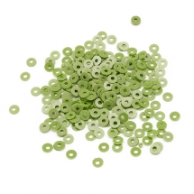 Паєтки, Круглі, Перламутрові, Колір: Салатовий, Розмір: 3 мм, (УТ100024292)