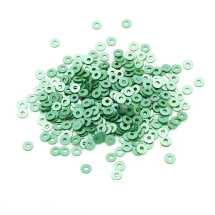 Паєтки, Круглі, Перламутрові, Колір: Зелений, Розмір: 3 мм, (УТ100024295)