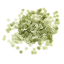 Пайетки, Круглые, Перламутровые, Цвет: Салатовый, Размер: 4мм, около 2500шт/10г, (УТ100024309)