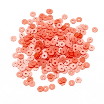 Паєтки, Круглі, Перламутрові, Колір: Кораловий, Розмір: 4 мм, (УТ100024313)