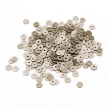 Пайетки, Круглые, Перламутровые, Цвет: Серо-бежевый, Размер: 4мм, около 2500шт/10г, (УТ100024323)