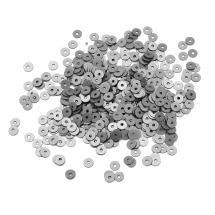 Пайетки, Круглые, Перламутровые, Цвет: Серый,  Размер: 4мм, около 2500шт/10г, (УТ100024328)