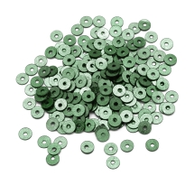 Пайетки, Круглые, Перламутровые, Цвет: Темно-зеленый, Размер: 3мм, около 4000шт/10г, (УТ100024335)
