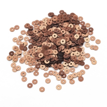 Паєтки, Круглі, Перламутрові, Колір: Мідний, Розмір: 3 мм, (УТ100024337)