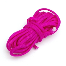 Шнур Паракорд Полиэстер и Спандекс 7-ми Жильный, Ярко-розовый, 4-5мм, (УТ100024354)