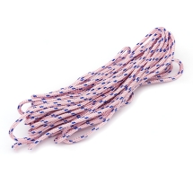 Шнур Паракорд Полиэстер и Спандекс Полосатый, Цвет: Розовый, Размер: 2мм, (УТ100024373)