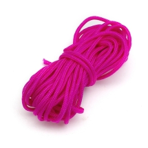 Шнур Паракорд Полиэстер и Спандекс 16-ти слойный, Цвет: Темно-розовый, Размер: 2мм, (УТ100024389)