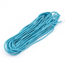 Шнур Паракорд Полиэстер и Спандекс 16-ти слойный, Цвет: Голубой, Размер: 2мм, (УТ100024390)