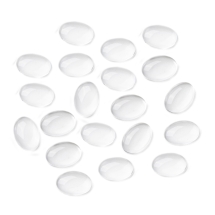 Кабошоны Стеклянные Овальные, Бесцветные, 10x8x3.5мм, (УТ100024413)