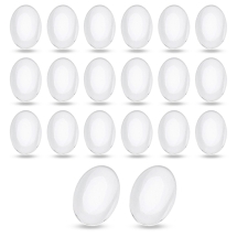 Кабошоны Стеклянные Овальные Прозрачные, Бесцветные 18x13x4мм, (УТ100024415)