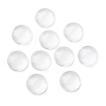 Кабошоны Стеклянные Круглые, Бесцветные 36х7.5мм, (УТ100024423)