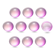 Кабошоны Стеклянные, Круглые, Окрашенные распылением, Цвет: Сливовый, Размер: 12x6мм, (УТ100024455)