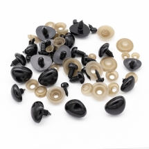 Носик для Игрушек, Треугольный, Черный, Размер: Длина :6~19мм, Ширина: 9~24мм, Пин: 3-6мм (УТ100024496)