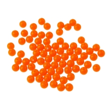 Намистини Акрил Круглі, Колір: Темно-Помаранчевий, Розмір: 8мм, Отвір 1.5мм, близько 165шт/50г, (УТ100024826)