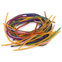 Канитель Фигурная Витая, Диаметр: 3мм, Цвет: Микс, отрезки не менее 10см, около 570см/100г, (УТ100024868)