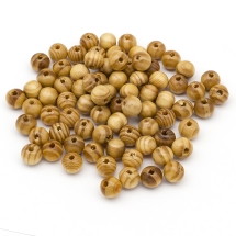 Бусины Деревянные Круглые Неокрашенные, 10мм, Отверстие 3мм, около 80шт/25г, (УТ100024961)