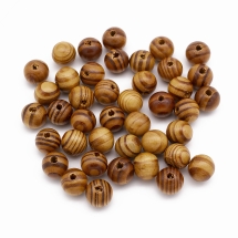 Бусины Деревянные Круглые, Цвет: Коричневый, Размер: 16мм, Отв-тие: 4мм, около 40шт/50г, (УТ100024966)
