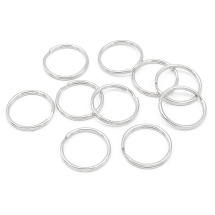 Кільце Замочок, для Брілків та Ключів, Залізне, Колір: Срібло, Розмір 35х3мм, (УТ100025084)