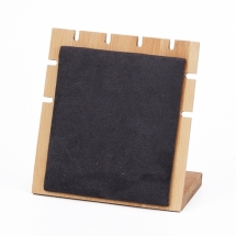 Підставка для Намиста, з Бамбука, Колір: Чорний, Розмір: 11.8х11.2х1.1см, (УТ100025109)