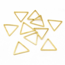 Коннектор Треугольник, Латунь, Цвет: Золото, Размер: 17.5x20x0.8мм, Внутренний Размер 15.5x17.5мм, (УТ100025152)