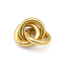 Коннектор Кольцо, Нержавеющая Сталь, Цвет: Золото, Размер: 13.5x12x4.5мм,  Внутренний диаметр 6мм, (УТ100025166)