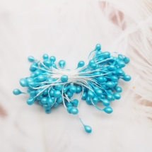 Тичинки для Квітів Декоративні, Блакитний, Розмір: 55мм, 80шт/зв'язування, (УТ100025178)