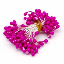 Тичинки для Квітів Декоративні, Рожевий, Розмір: 55мм, 80шт/зв'язування, (УТ100025182)