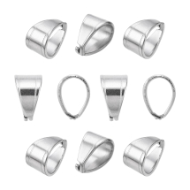 Держатель для Подвесок и Кулонов Нержавеющая Сталь, 11x8x7мм, Штифт 1мм, (УТ100025194)