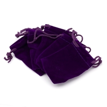 Подарочный Мешочек из Бархата с Кулиской, Индиго, 7х5см, (УТ100025277)