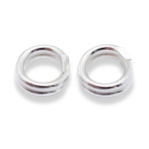 Серебро 925 Колечки Двойные, 6х2мм, (УТ100025302)