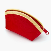 Кошелек из Шелка на змейке, Цвет: Кирпичный, Размер: 9.7x6.3см, (УТ100025285)