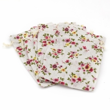 Пакувальний Мішечок Полікоттон, з Принтом, з Куліською, Колір: Різнокольоровий, Розмір: 18х13см, (УТ100025303)