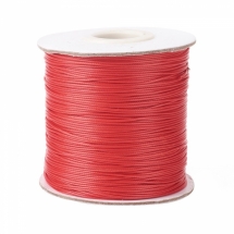 Шнур Корея Вощений Поліестер, підходить для плетіння браслетів, Колір: Червоно-жовтогарячий, Розмір: 0.5мм, 165м/кат, (УТ100025398)