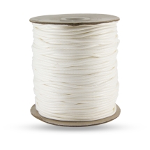 Шнур Корея Вощеный Полиэстер для плетения, Макраме и бижутерии, Белый, 2мм, около 90м/катушка, (УТ100025406)