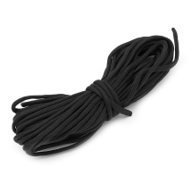 Шнур Паракорд Полиэстер Парашютный 7-ми жильный, Черный, 4.5х2мм, около 10м/связка, (УТ100025418)