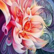 Алмазная мозаика по номерам "Фантастический цветок" в рулоне, стразы. Размер: 30*40 см (УТ100025952)