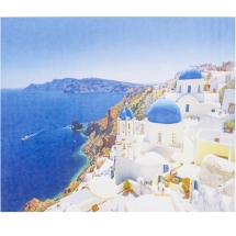 Алмазная Мозаика по номерам "Санторини",  Основа на Раме, Стразы, Размер: 40х50см, (УТ100025967)
