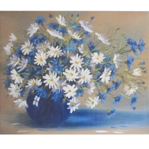 Алмазная Мозаика по номерам "Букет", Основа на Раме, Стразы, Размер: 40х50см, (УТ100025976)