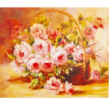 Алмазная Мозаика по номерам "Цветы",  Основа на Раме, Стразы, Размер: 40х50см, (УТ100025979)