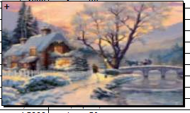 Алмазна мозаїка за номерами "Зима" карт уп. (полотно на рамі), стрази. Розмір: 30*40 см (УТ100026034)
