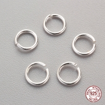 Серебро 925 Колечки Соединительные Одинарные Открытые, 5х0.7мм, (УТ100026101)