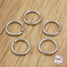 Серебро 925 Родированное Колечки Соединительные Одинарные Открытые, 6х0.6мм, (УТ100026103)