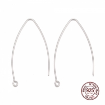 Срібло 925 Швензи Гачок Основа для Сережок, 38х15х0.8мм, (УТ100026175)