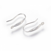 Серебро 925 Швензы Крючок, Основа для Сережек, 15.5-16.5х9х3.3мм, (УТ100026236)
