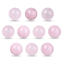 Бусины Натуральный Розовый Кварц, Круглые, без Отверстия, Неокрашенные, Размер: 8мм (УТ100026318)