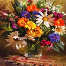 Картина за номерами "Букет", Полотно на Дерев'яному підрамнику, Акрилові Фарби, Пензлі, Розмір: 40х50см, (УТ100026335)