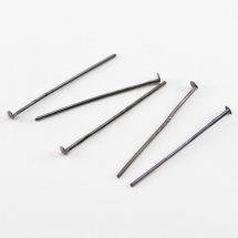 Пины Гвоздики, плоская шляпка, Железо, Цвет: Оружейная Сталь, Размер: 40х0.7мм, 50г/около 290шт, (УТ000004025)