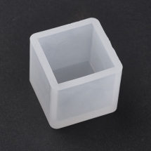 Силіконова форма, Куб, Колір: Білий, Розмір: 31х31х28мм, (УТ100026432)