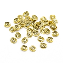 Бусины-Разделители Бижутерный Сплав, Твист, Цвет: Античное Золото, Размер: 9х1мм, Отверстие 1мм, (УТ100026604)